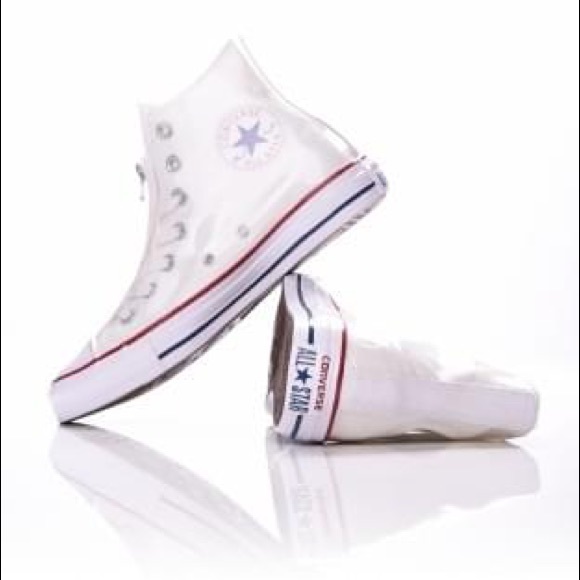 Converse White Lucite Cover High Top Sneaker - Picture 5 of 5